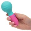 Naughty Bits To The Max Vibrating Rechargeable Silicone Wand - Blue/Pink - Image 3