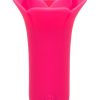 Naughty Bits Lily Licker Mini Flower Flicker Rechargeable Silicone Vibrator - Pink