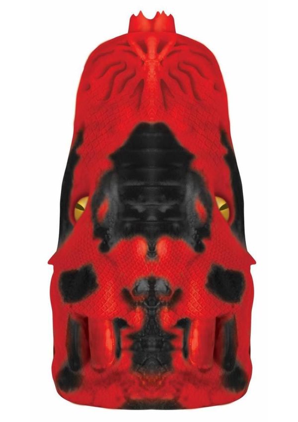 Creature Cocks Dragon Tamer Silicone Stroker - Red - Image 3