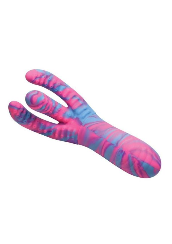 Creature Cocks Tenta-Come Come-Hither Tentacle Silicone Vibrator - Multicolor - Image 3