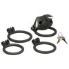 Master Series Bull Chastity Cage - Black - Image 4