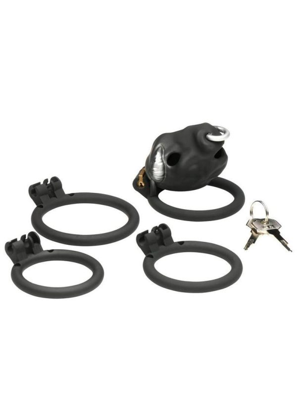 Master Series Bull Chastity Cage - Black - Image 4