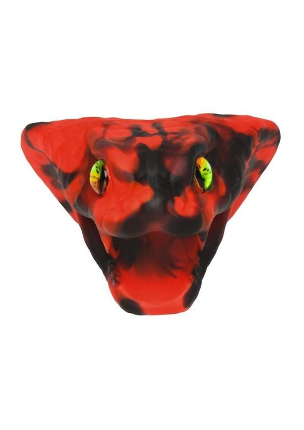 Creature Cocks Master Cobra Silicone Cock Ring - Red - Image 4