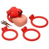 Master Series Bull Chastity Cage - Red - Image 4
