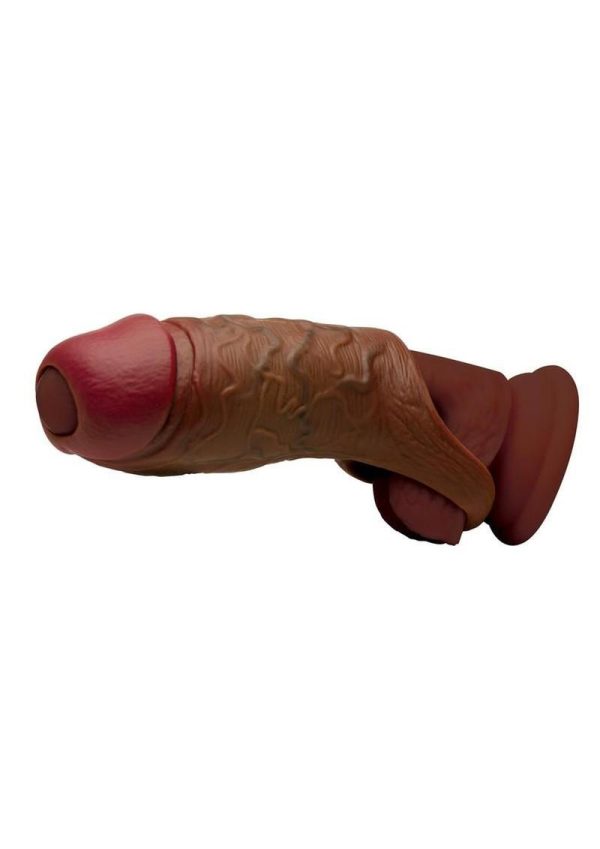 Jock Enhancers Silicone Penis Extension Sleeve - Chocolate - Image 3