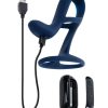 Zero Tolerance big Time Rechargeable Silicone Vibrating Penis Extension - Blue - Image 3