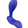 We-Vibe Vector+ Rechargeable Silicone Vibrating Prostate Massager with Remote Control - Royal Blue - Image 3
