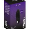 We-Vibe Moxie+ Wearable Rechargeable Silicone Panty Vibe Clitoral Stimulator with Remote Control - Satin Black