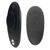 We-Vibe Moxie+ Wearable Rechargeable Silicone Panty Vibe Clitoral Stimulator with Remote Control - Satin Black