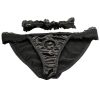 Bedroom Bliss Jolie Strap-On Panty Harness and Garter - Medium - Black