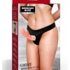 Bedroom Bliss Chérie Thong Strap-On Panty Harness - Large - Black