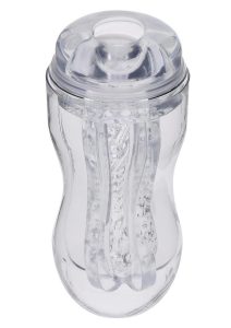 Selopa Stroke of Luck Masturbator with Vibrating C-Ring - Clear