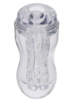 Selopa Stroke of Luck Masturbator with Vibrating C-Ring - Clear