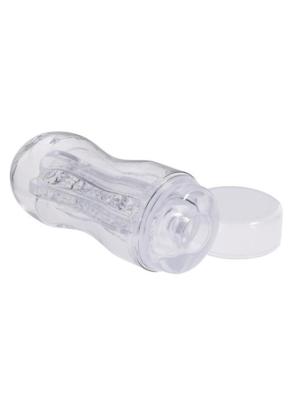 Selopa Stroke of Luck Masturbator with Vibrating C-Ring - Clear - Image 4