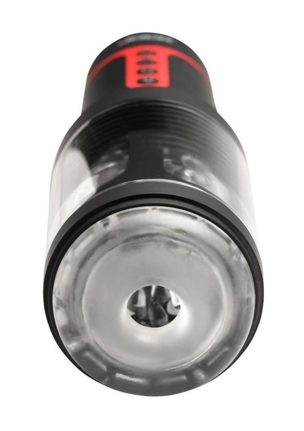 Jock Auto Spin Spinning and Thrusting Rechargeable Masturbator - Black/Clear - Image 3