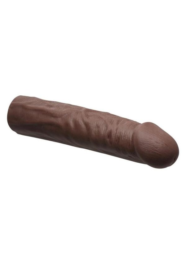 Jock Enhancers Vibrating Penis Extension Sleeve with Remote Control - Chocolate - Image 3