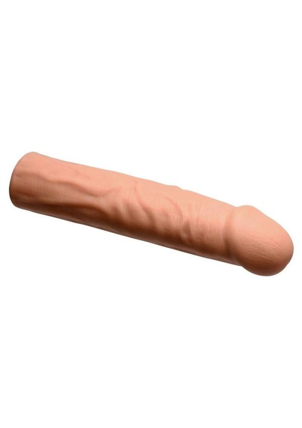 Jock Enhancers Vibrating Penis Extension Sleeve with Remote Control - Caramel - Image 3