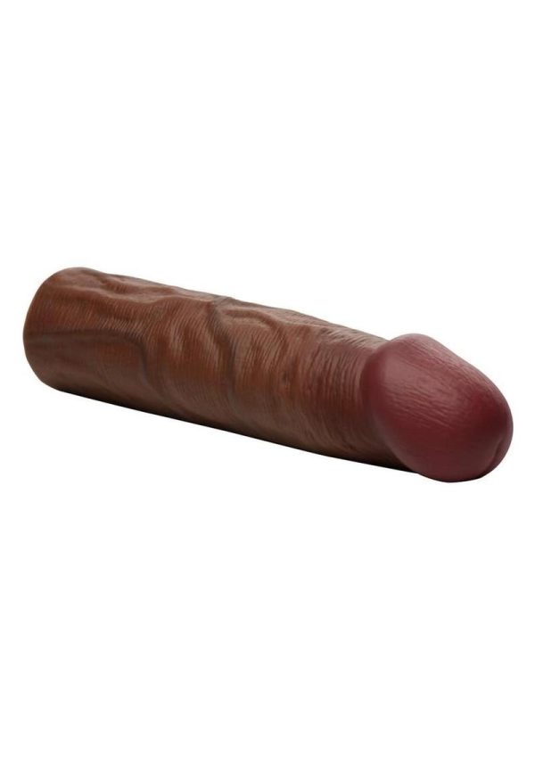 Jock Enhancers Silicone Penis Extension Sleeve 1.5in - Chocolate - Image 3