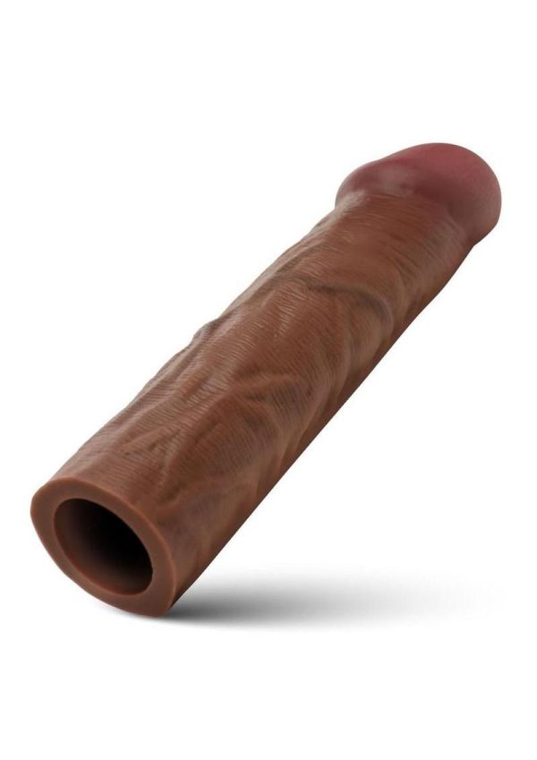 Jock Enhancers Silicone Penis Extension Sleeve 1.5in - Chocolate - Image 4