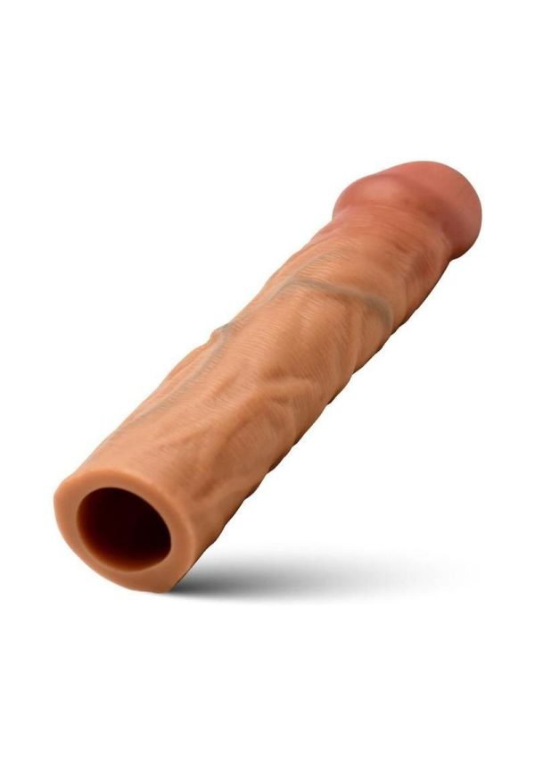 Jock Enhancers Silicone Penis Extension Sleeve 1.5in - Caramel - Image 4