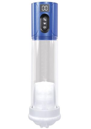 Pumped HyperLift 7 Function Rechargeable Masturbator - Metallic Blue