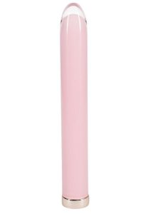 Loveline Sparkle 10 Function Rechargeable Glass Vibrator 6.3in - Pink