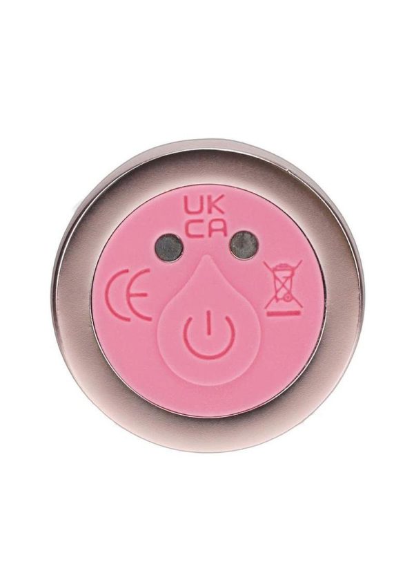 Loveline Sparkle 10 Function Rechargeable Glass Vibrator 6.3in - Pink - Image 3