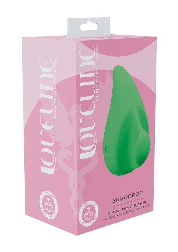 Loveline ErgoDrop 10 Function Silicone Vibrator - Green