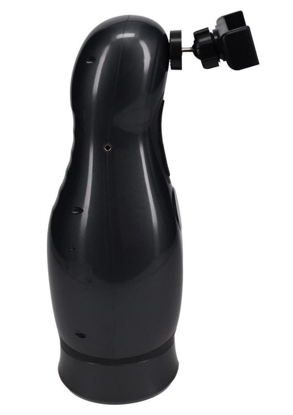 Pumped Virtuo 10 Function Rechargeable Masturbator with Phone Attachment - Gun Metal - Image 3