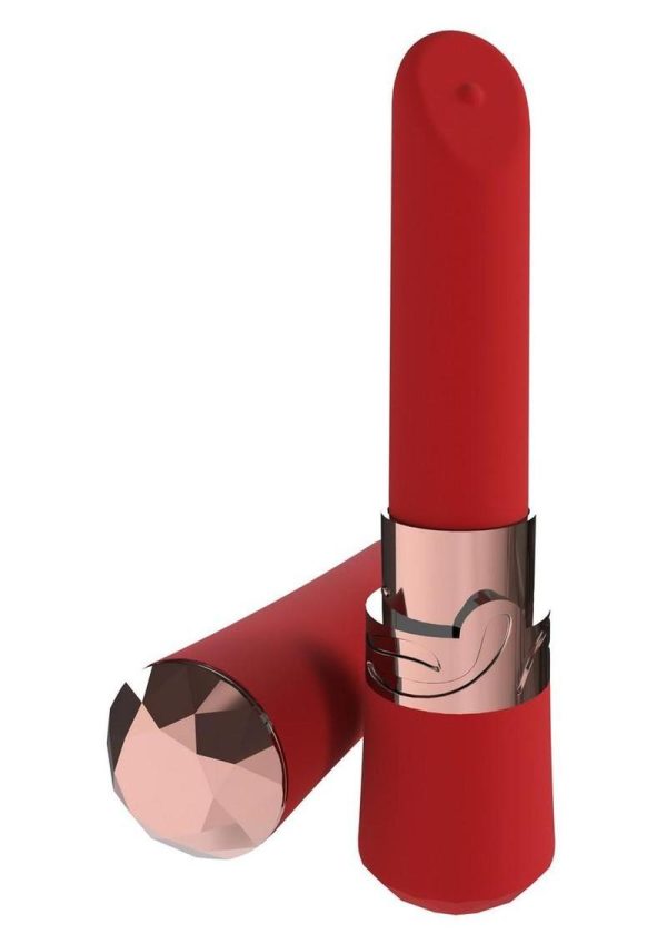 Loveline Dahlia 10 Function Silicone Lipstick Vibrator - Red - Image 3