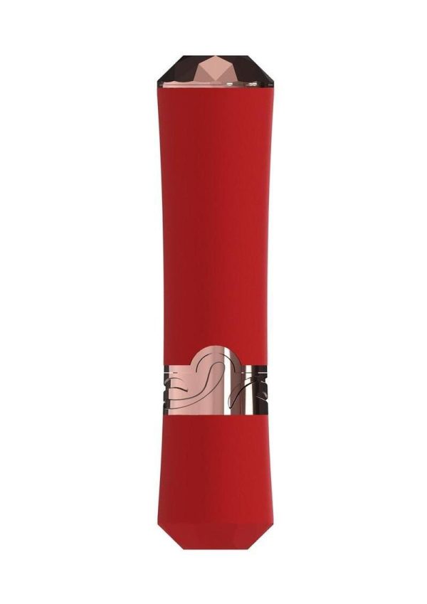 Loveline Dahlia 10 Function Silicone Lipstick Vibrator - Red - Image 4