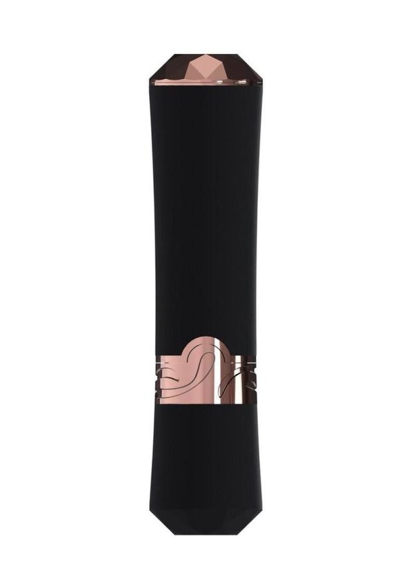 Loveline Dahlia 10 Function Silicone Lipstick Vibrator - Black/Red - Image 4