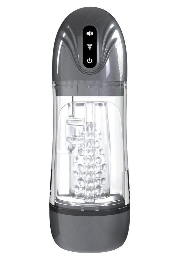 Pumped SonicPull 10 Function Multimedia Enhanced Masturbator - Gun Metal