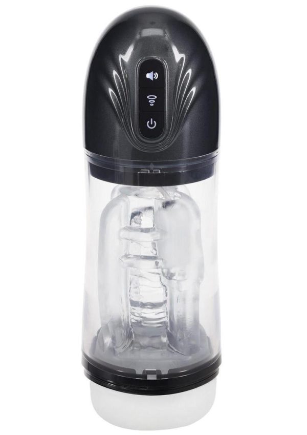 Pumped SonicPull 10 Function Multimedia Enhanced Masturbator - Gun Metal - Image 4