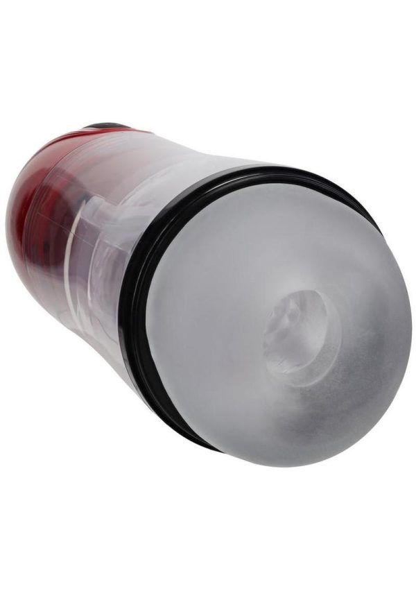 Pumped SonicPull 10 Function Multimedia Enhanced Masturbator - Metallic Red - Image 3
