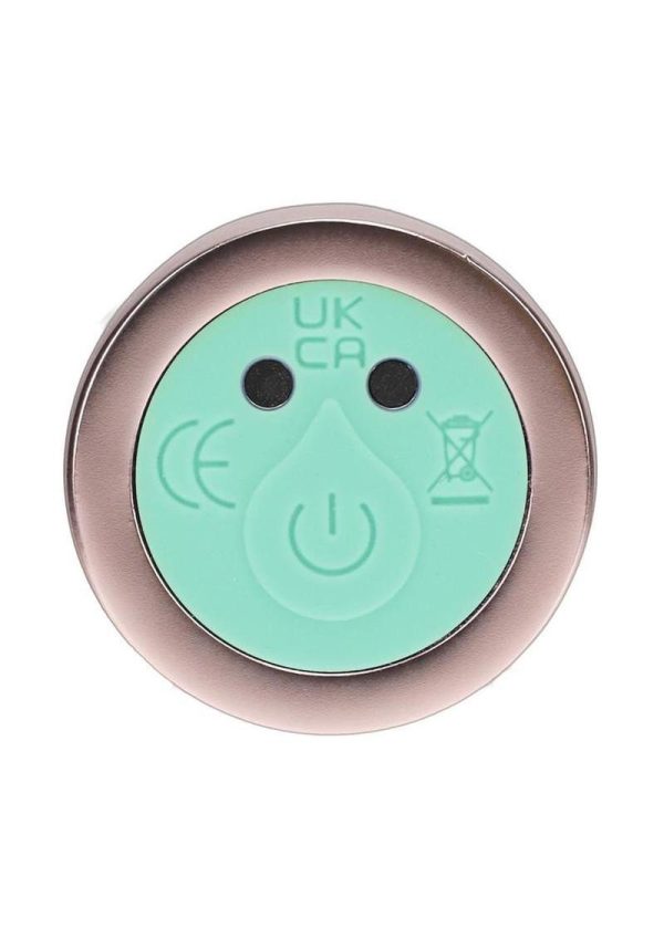 Loveline Celestia 10 Function Rechargeable Glass Bulb Tip Vibrator 6.3in - Green - Image 3