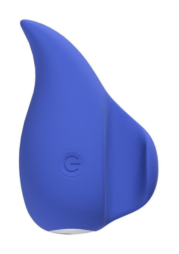 Loveline ErgoDrop 10 Function Silicone Vibrator - Blue - Image 4