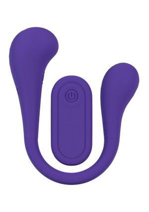 Loveline FlexEase Bend 10 Function Silicone Rechargeable Vibrator - Purple
