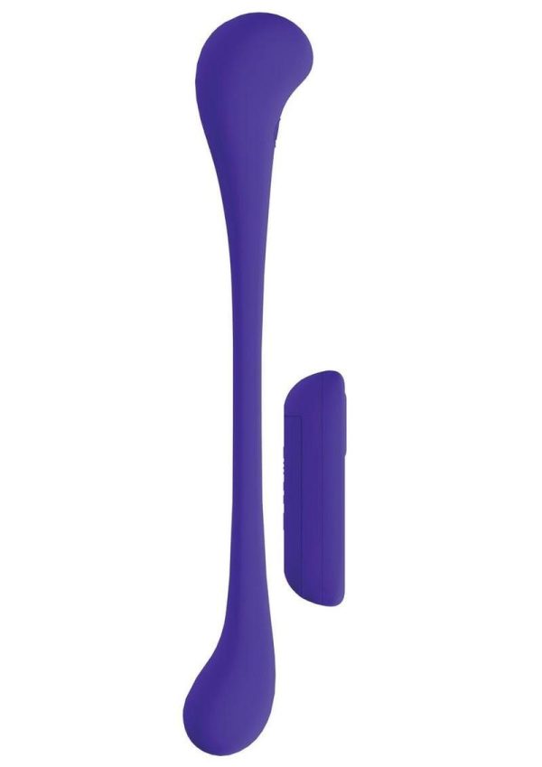 Loveline FlexEase Bend 10 Function Silicone Rechargeable Vibrator - Purple - Image 3
