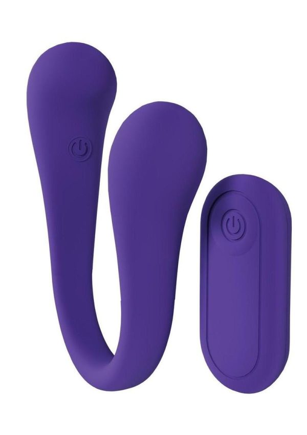Loveline FlexEase Bend 10 Function Silicone Rechargeable Vibrator - Purple - Image 4