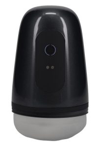 Pumped Vibrobator Pressure Suction 9 Function Vibrating Rechargeable Masturbator - Gun Metal