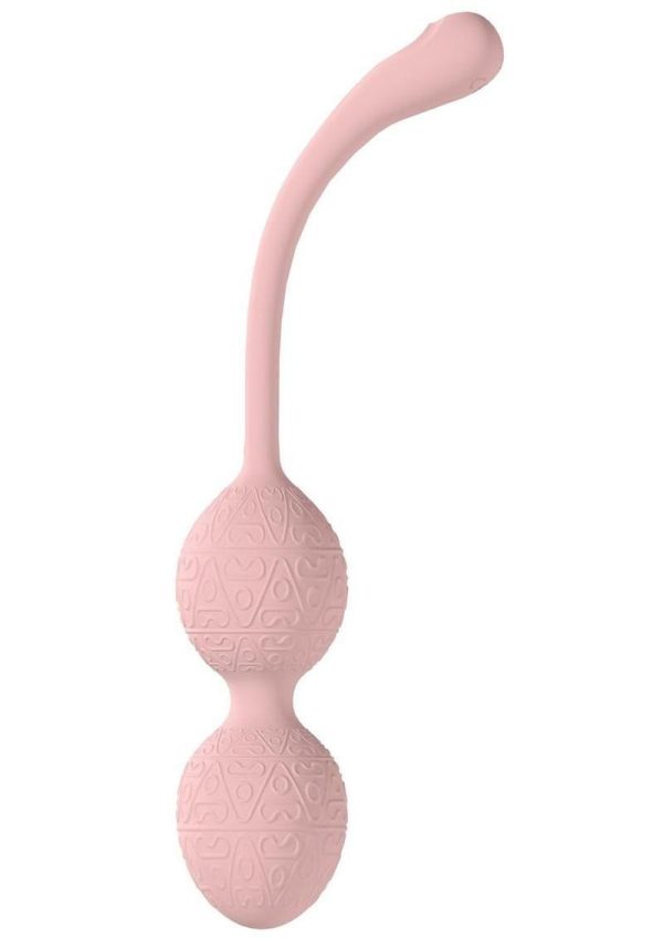 Loveline PelviFit Beads 10 Function Vibrating Rechargeable Silicone Kegel Vibe with Remote Control - Pink - Image 3