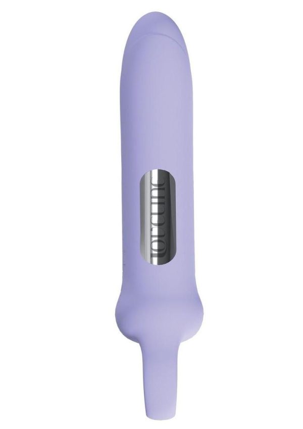 Loveline Harmony Loop Grip 10 Function Rechargeable Silicone Vibrator - Lavender - Image 3