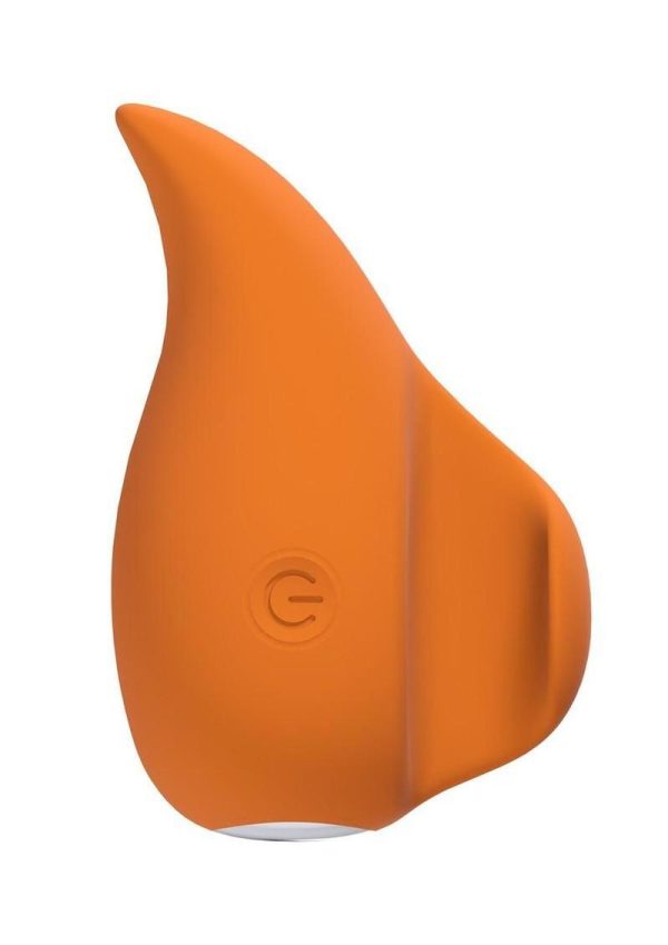 Loveline ErgoDrop 10 Function Rechargeable Silicone Vibrator - Orange - Image 3