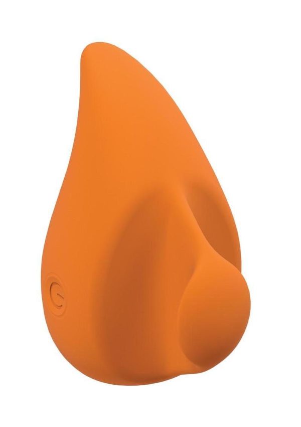Loveline ErgoDrop 10 Function Rechargeable Silicone Vibrator - Orange - Image 4