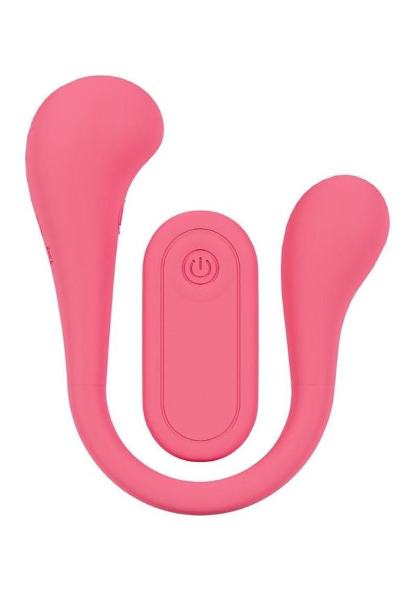 Loveline FlexEase Bend 10 Function Rechargeable Silicone Vibrator - Pink - Image 4