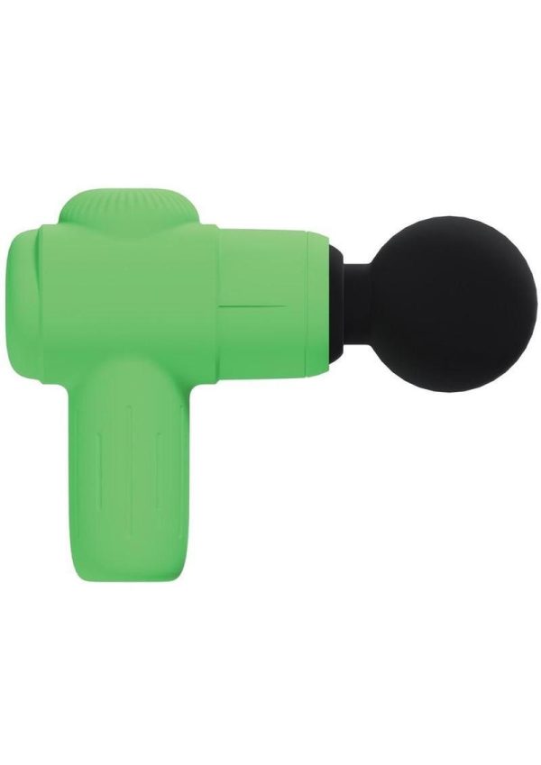 Loveline MicroBoost 10 Function Vibrating Rechargeable Silicone Massasger- Green - Image 3