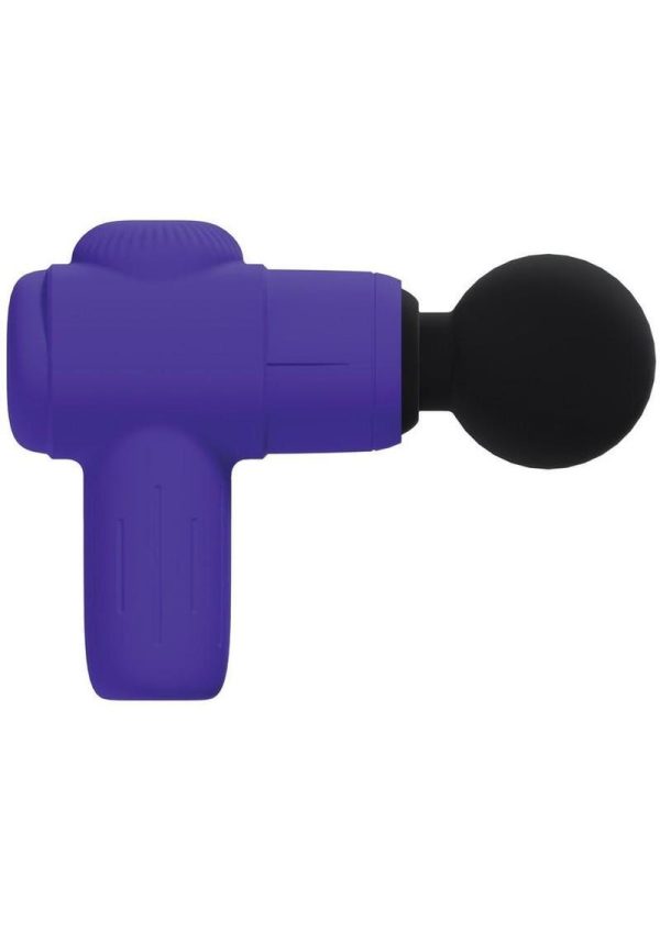 Loveline MicroBoost 10 Function Vibrating Rechargeable Silicone Massager- Purple - Image 3