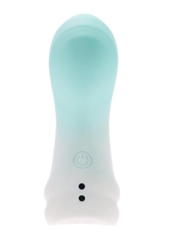 Loveline Mist 10 Function Rechargeable Silicone Finger Vibrator - Green - Image 3