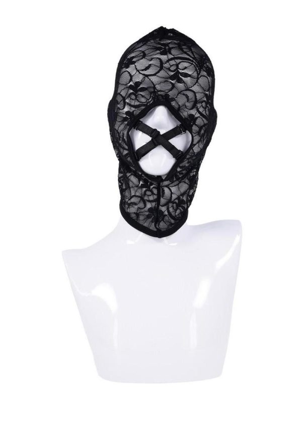 Sex and Mischief Lace Hush Hood - Black - Image 3